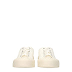Beige Fabric Low Top Sneakers