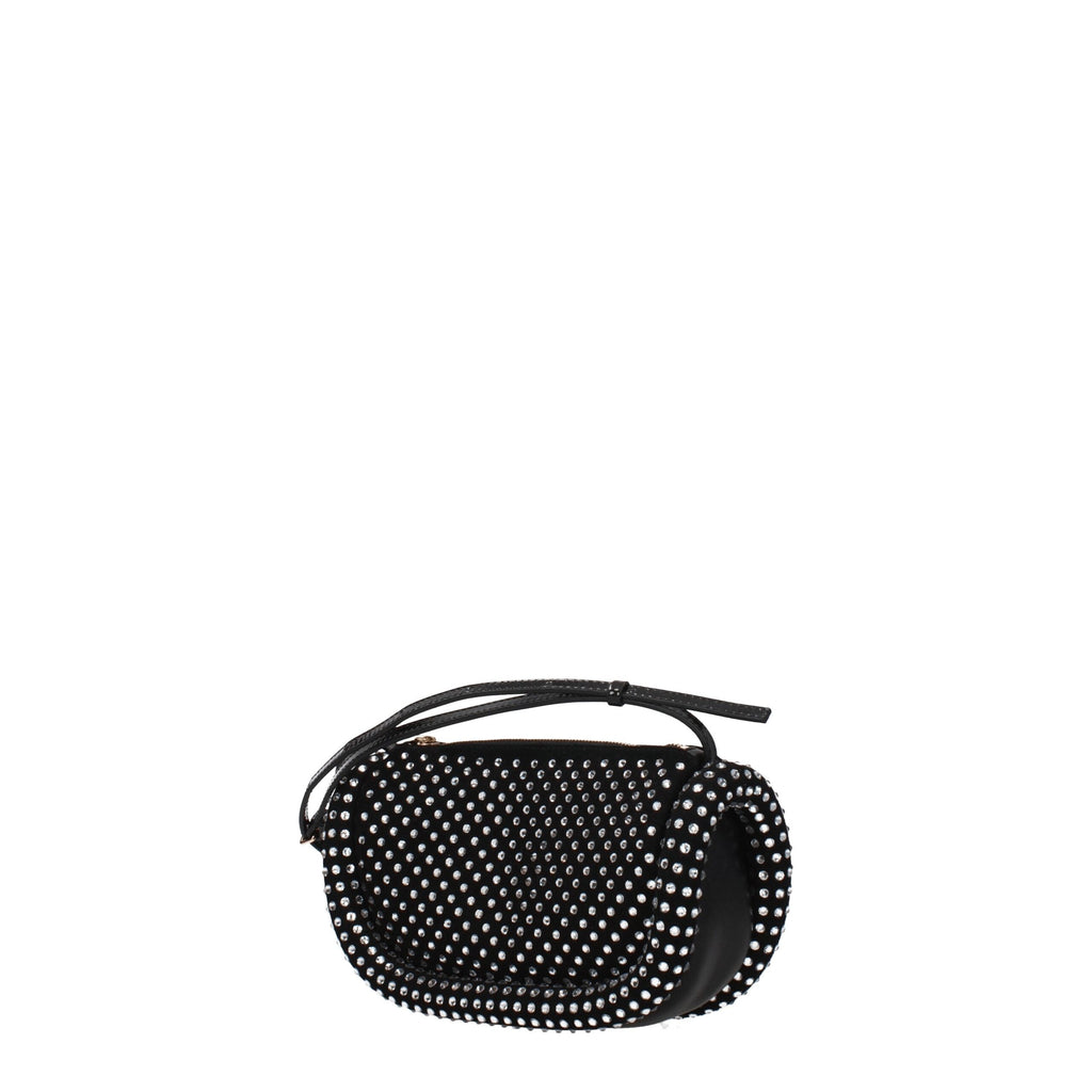 Black Leather Crossbody Bag