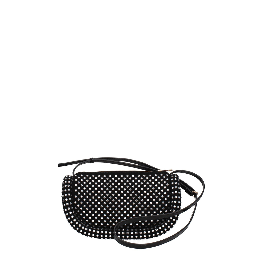 Black Leather Crossbody Bag