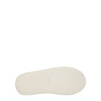 White Fabric Platform Sneakers