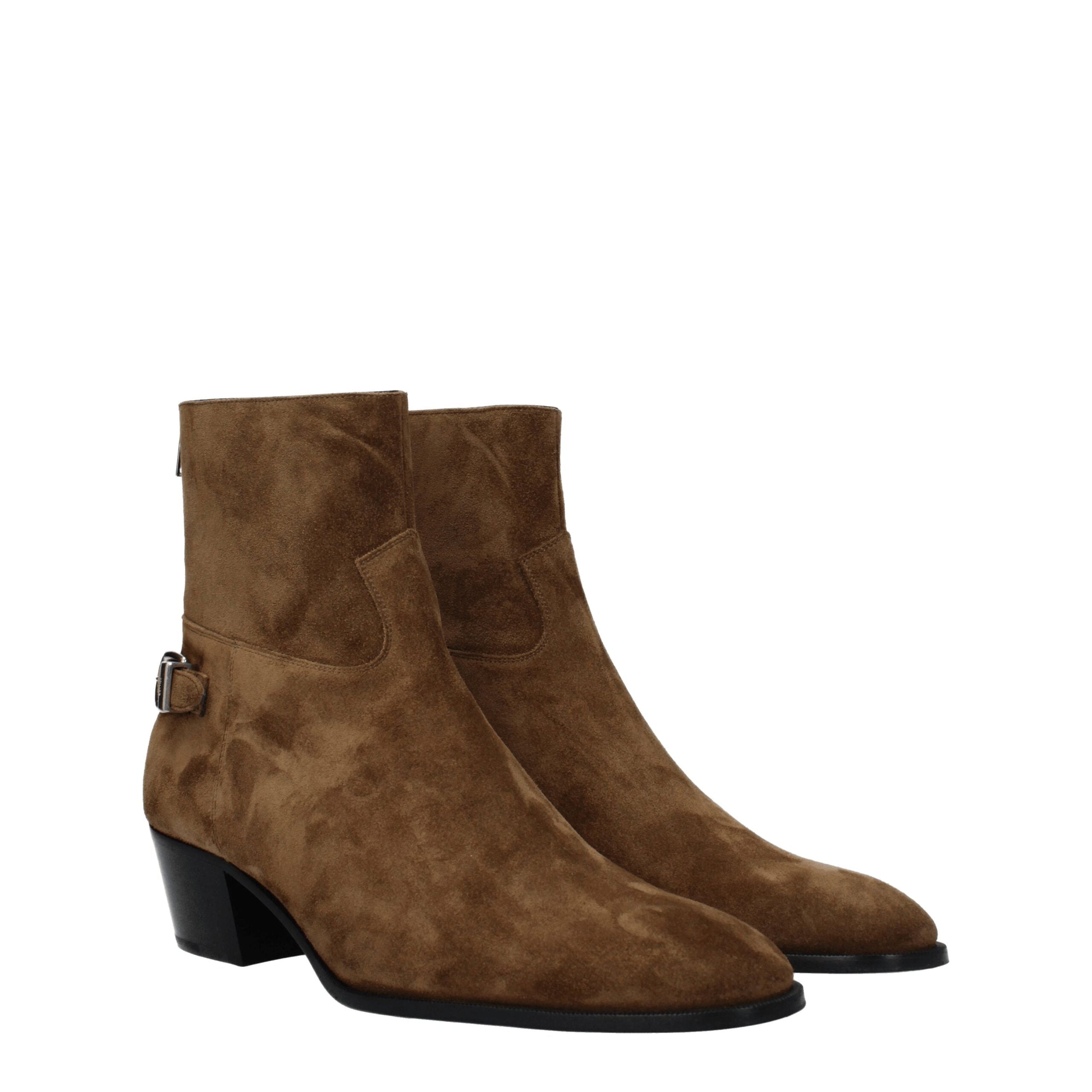 Brown Leather Ankle Boots