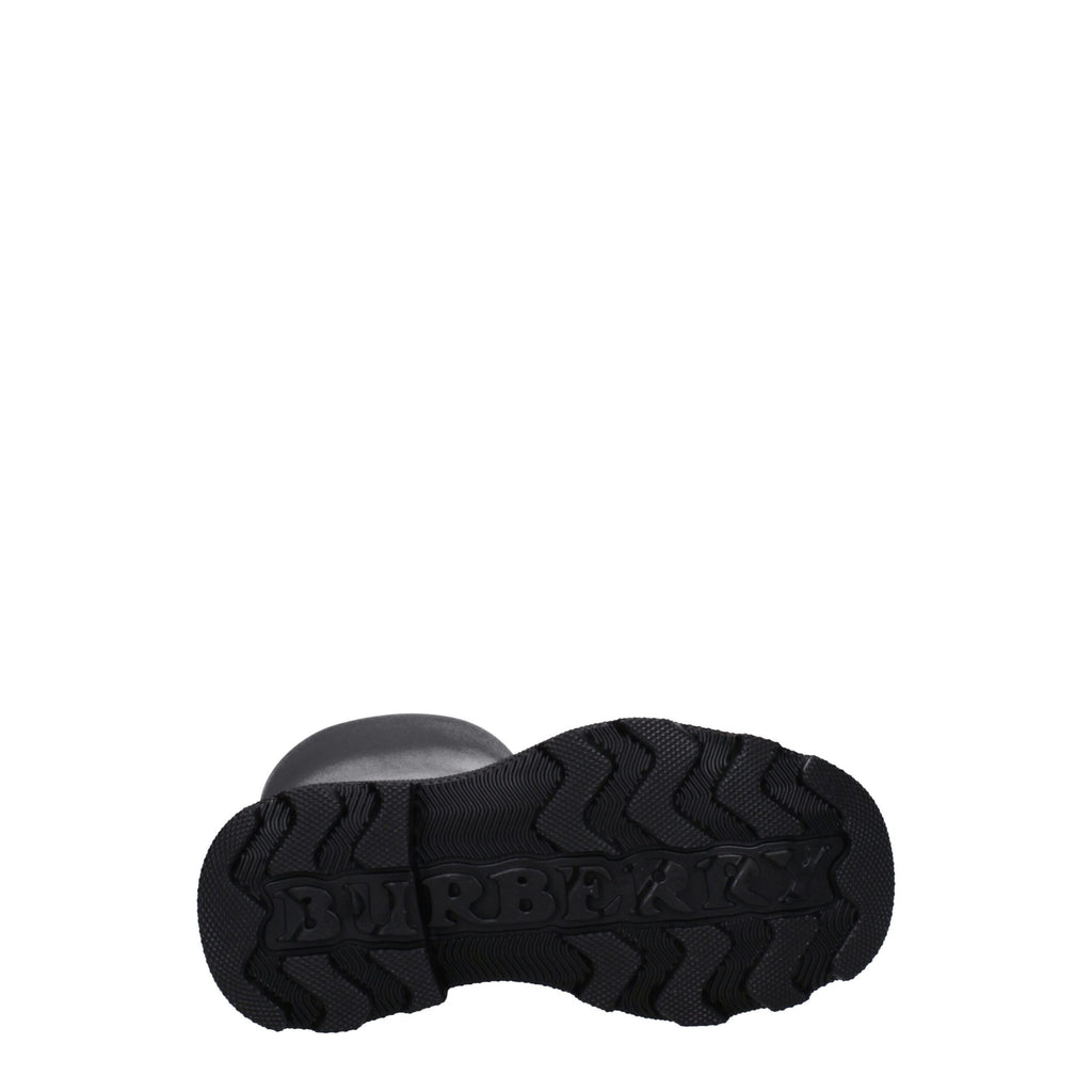 Black Cotton Rain Boots