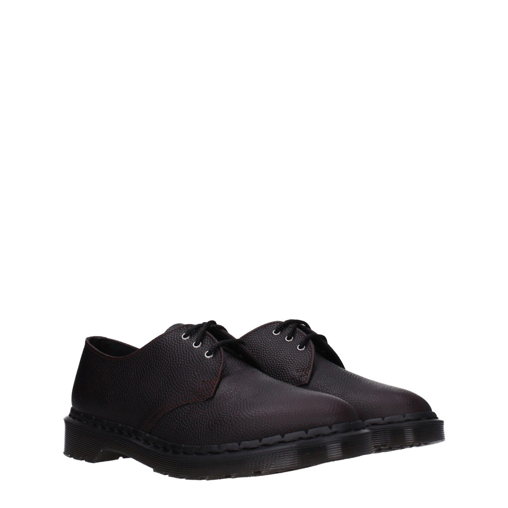 Purple Leather Oxfords And Derbies