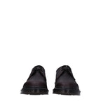 Purple Leather Oxfords And Derbies