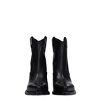 Black Leather Ankle Boots