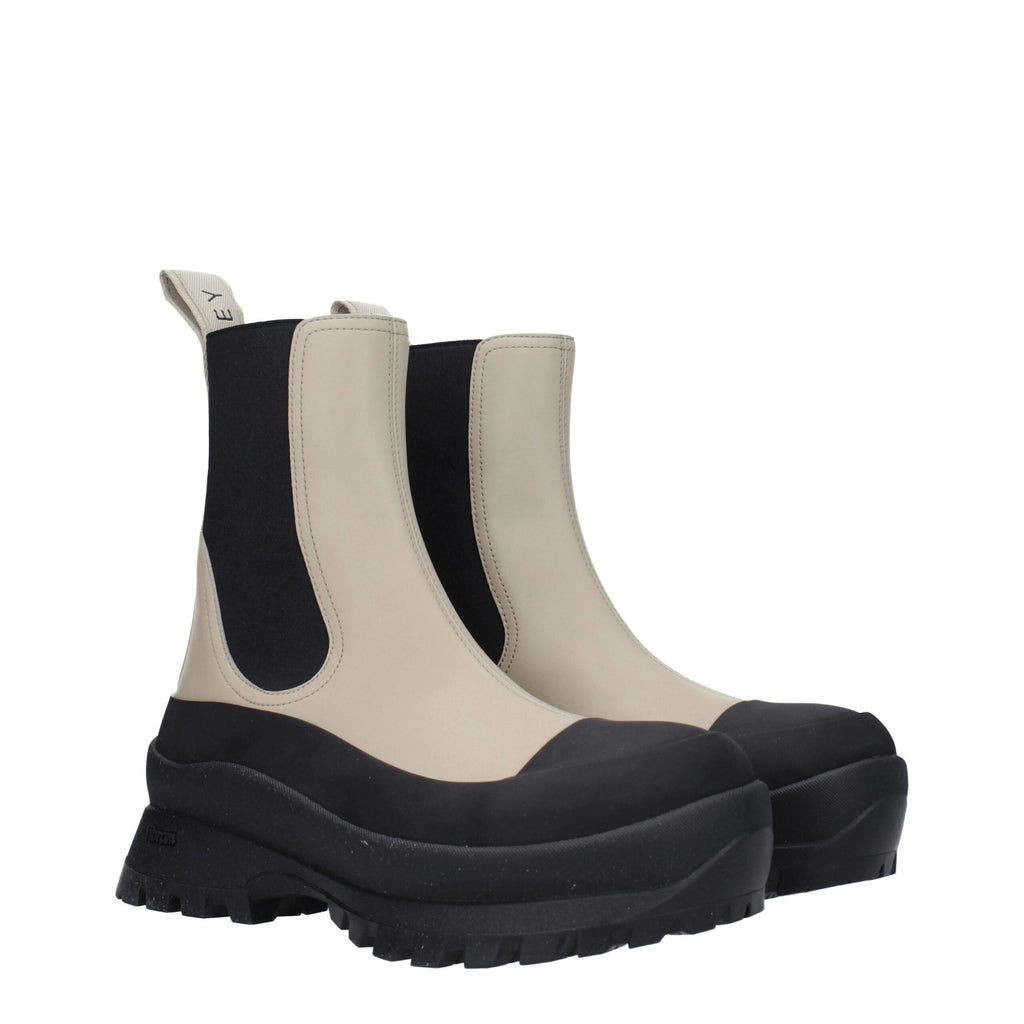 Black Leather Ankle Boots