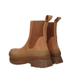 Brown Leather Ankle Boots