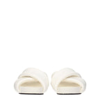 White Leather Slippers