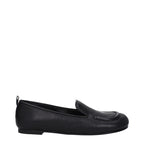 Black Leather Slip-On Loafers