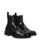 Black Leather Ankle Boots