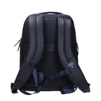 Blue Leather Backpack