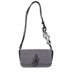 Blue Fabric Shoulder Bag