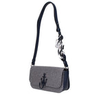 Blue Fabric Shoulder Bag