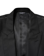 Black Wool Single Breasted Jacket Blazer