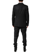 Dark Gray Wool Single Breasted 2 Piece Suit