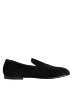 Black Jacquard Loafers Formal Men Dress Shoes