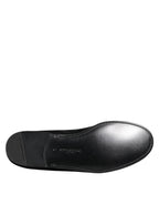 Black Jacquard Loafers Formal Men Dress Shoes