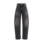 Black Cotton Relaxed Fit Jeans