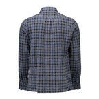 Blu Cotton Mens Shirt