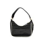 Black Polyurethane Women Handbag