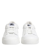 White Miami Leather Low Top Sneakers Shoes