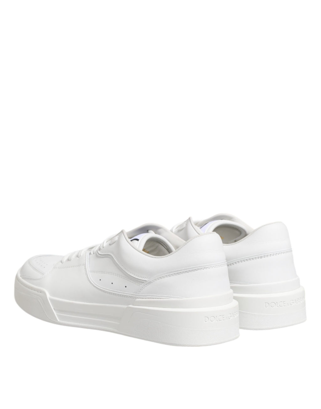 White Miami Leather Low Top Sneakers Shoes