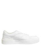 White Miami Leather Low Top Sneakers Shoes
