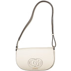 Bianco Polyurethane Women Handbag