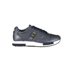 Blue Polyurethane Men's Sneaker