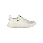 White Polyester Men's Sneaker