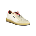 White Polyurethane Men Sneaker