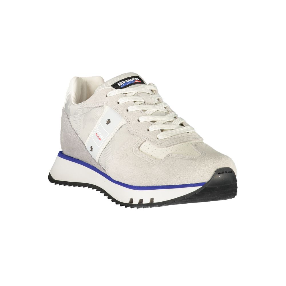 Grigio Polyurethane Men Sneaker