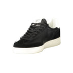 Black Polyurethane Men's Sneaker