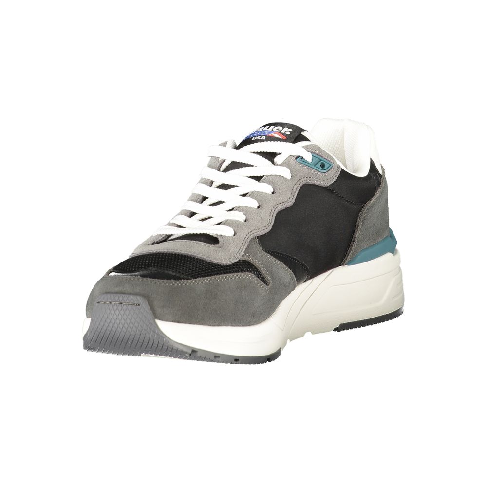 Nero Polyurethane Men Sneaker