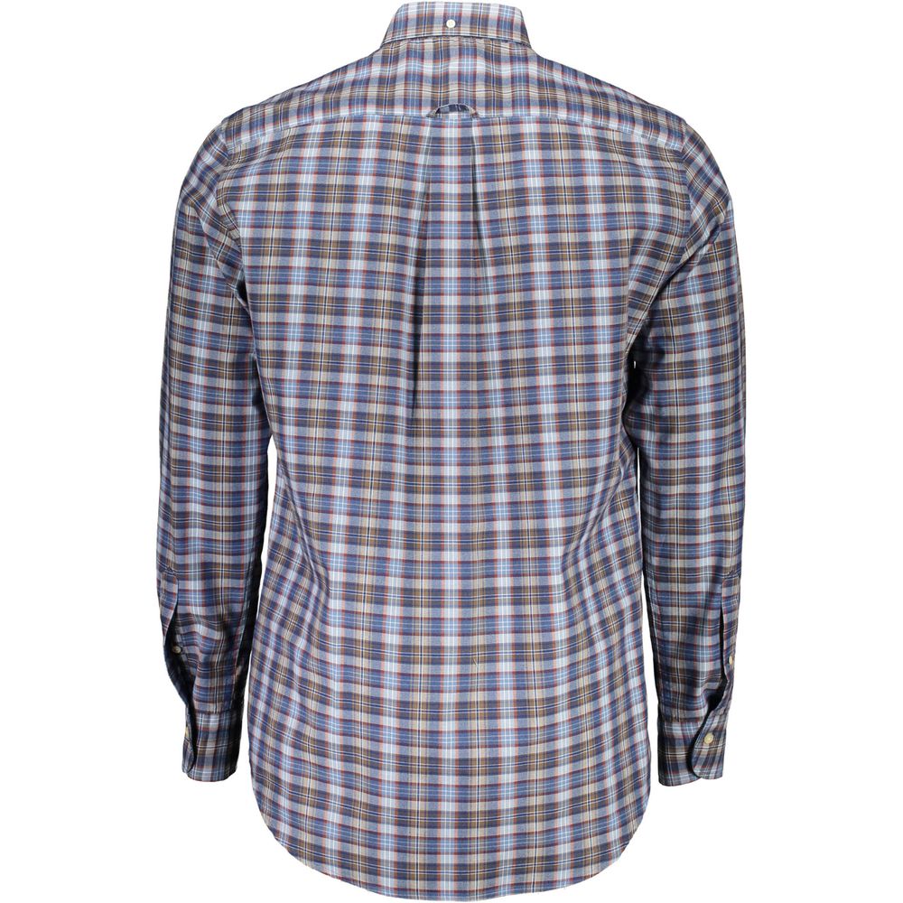 Blue Cotton Men's Shirt
