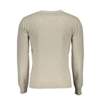 Beige Wool Men's Sweater