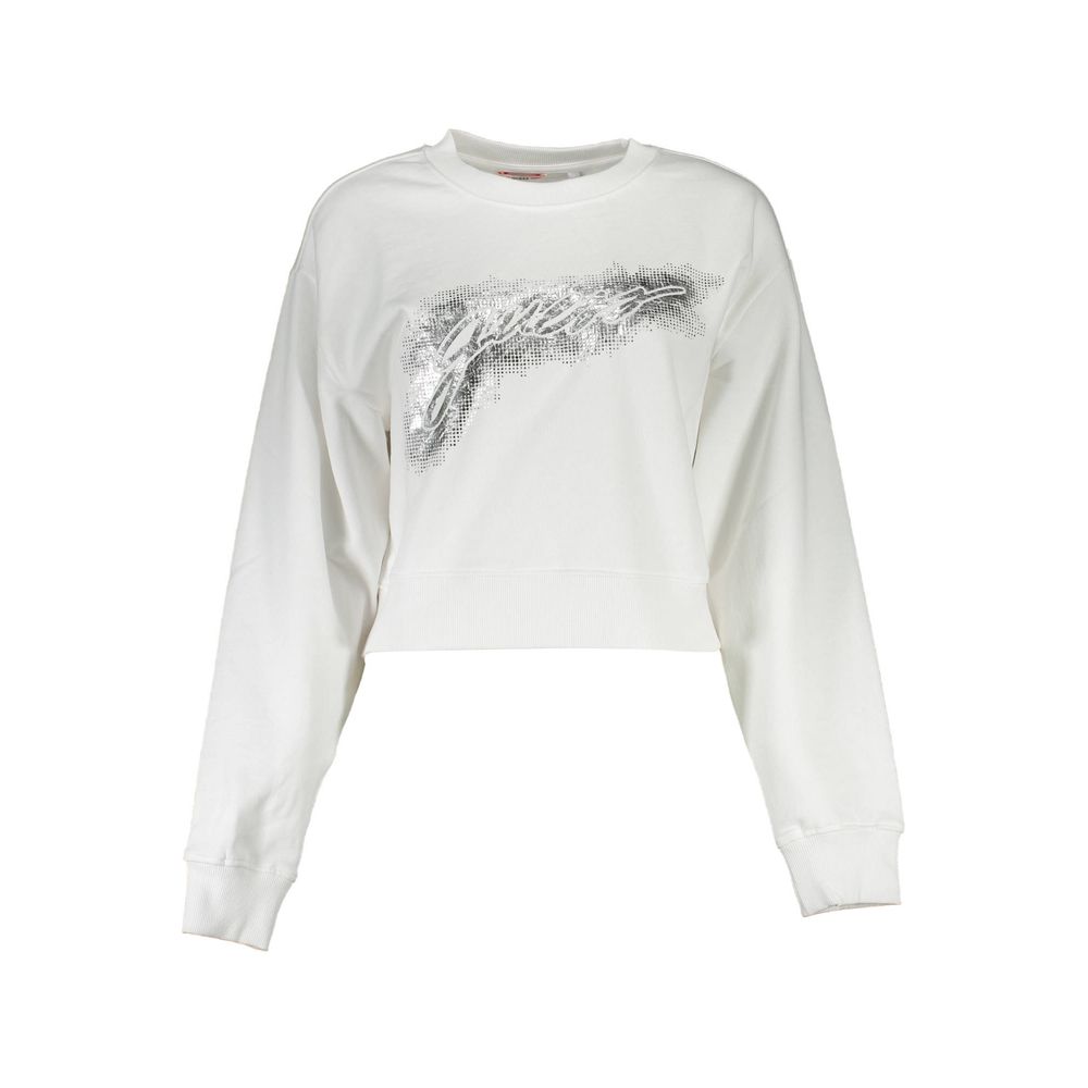White Organic Cotton Women Sweatshirt