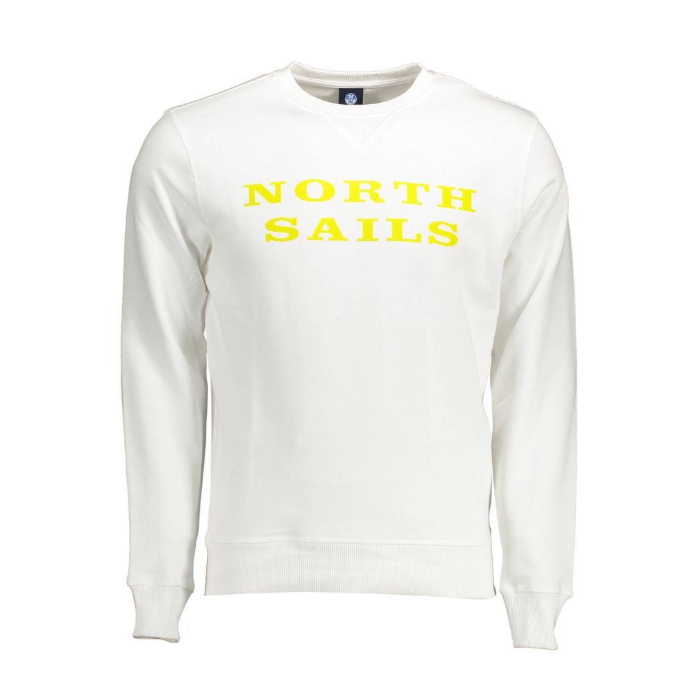 White Cotton Men's Sweatshirt