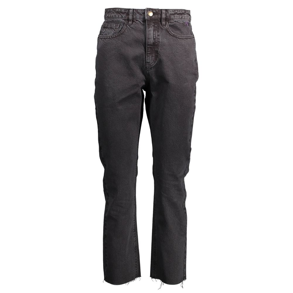 Black Cotton Women Jeans