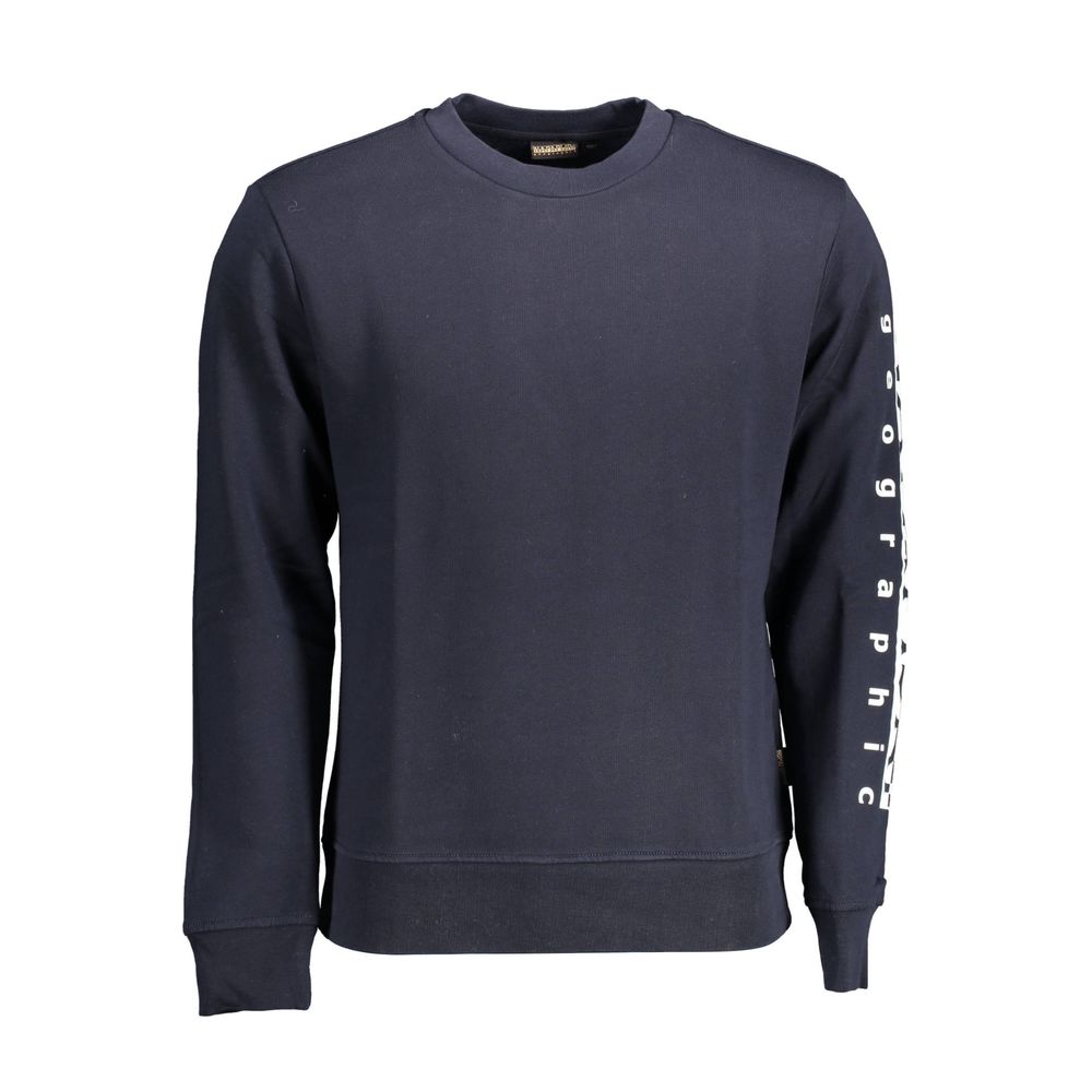 Blue Cotton Men's Sweatshirt