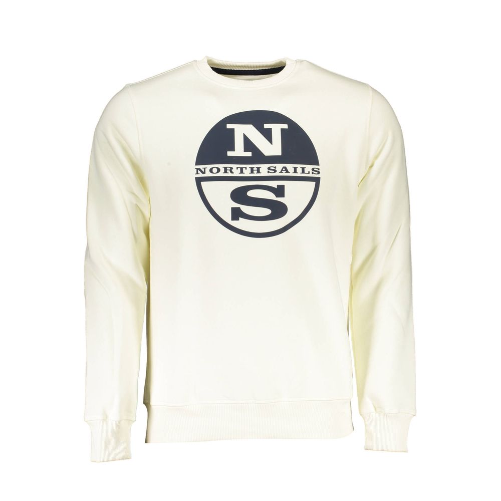 Bianco Cotton Men Sweatshirt