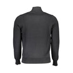 Black Cotton Men's Sweater