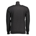 Black Cotton Men's Sweater