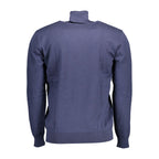 Blue Cotton Men's Sweater