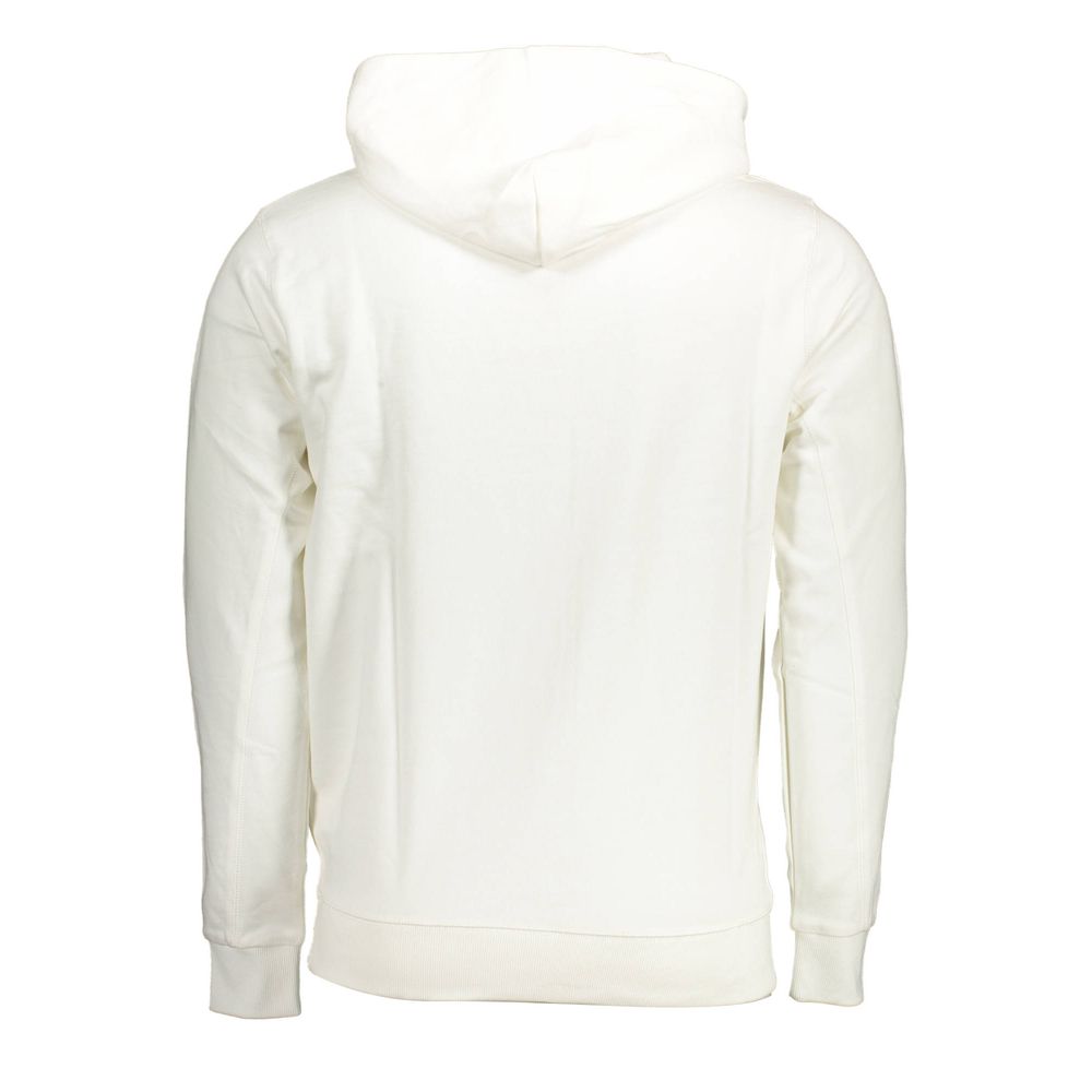 White Cotton Men Sweatshirt