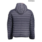 Blue Nylon Men's Reversible Jacket