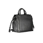 Black Polyurethane Women Handbag