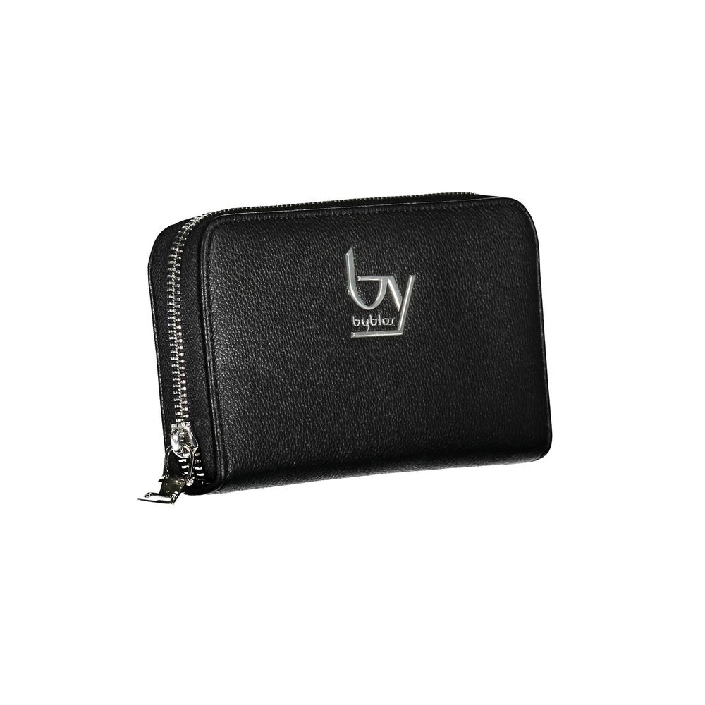 Black Polyurethane Women Wallet
