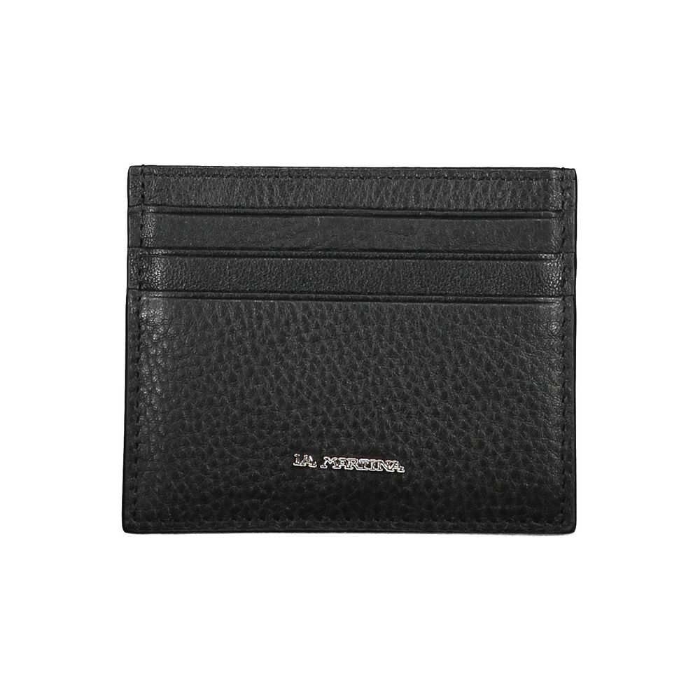 Black Leather Men Wallet Holder