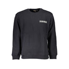 Black Cotton Men Sweatshirt